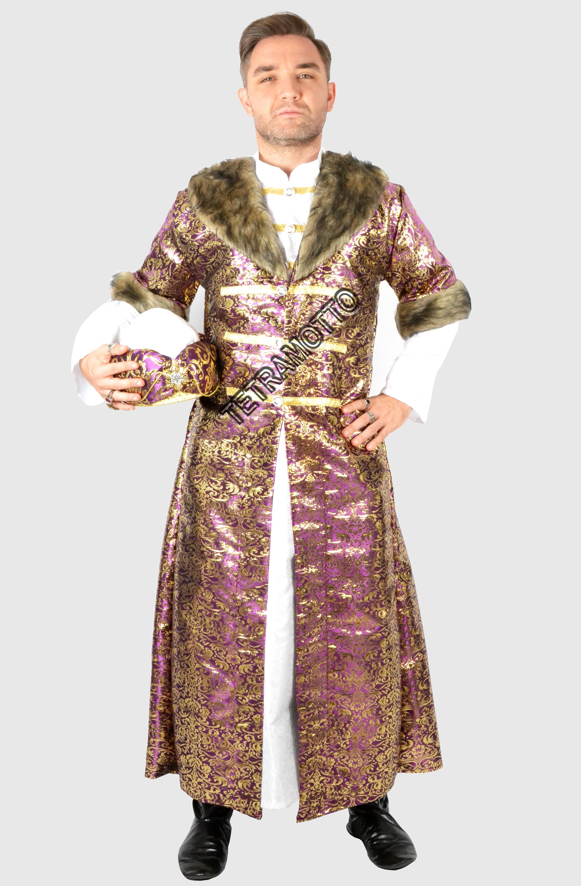 Purple Ottoman Sehzade Costume Sultan Kaftan Etsy