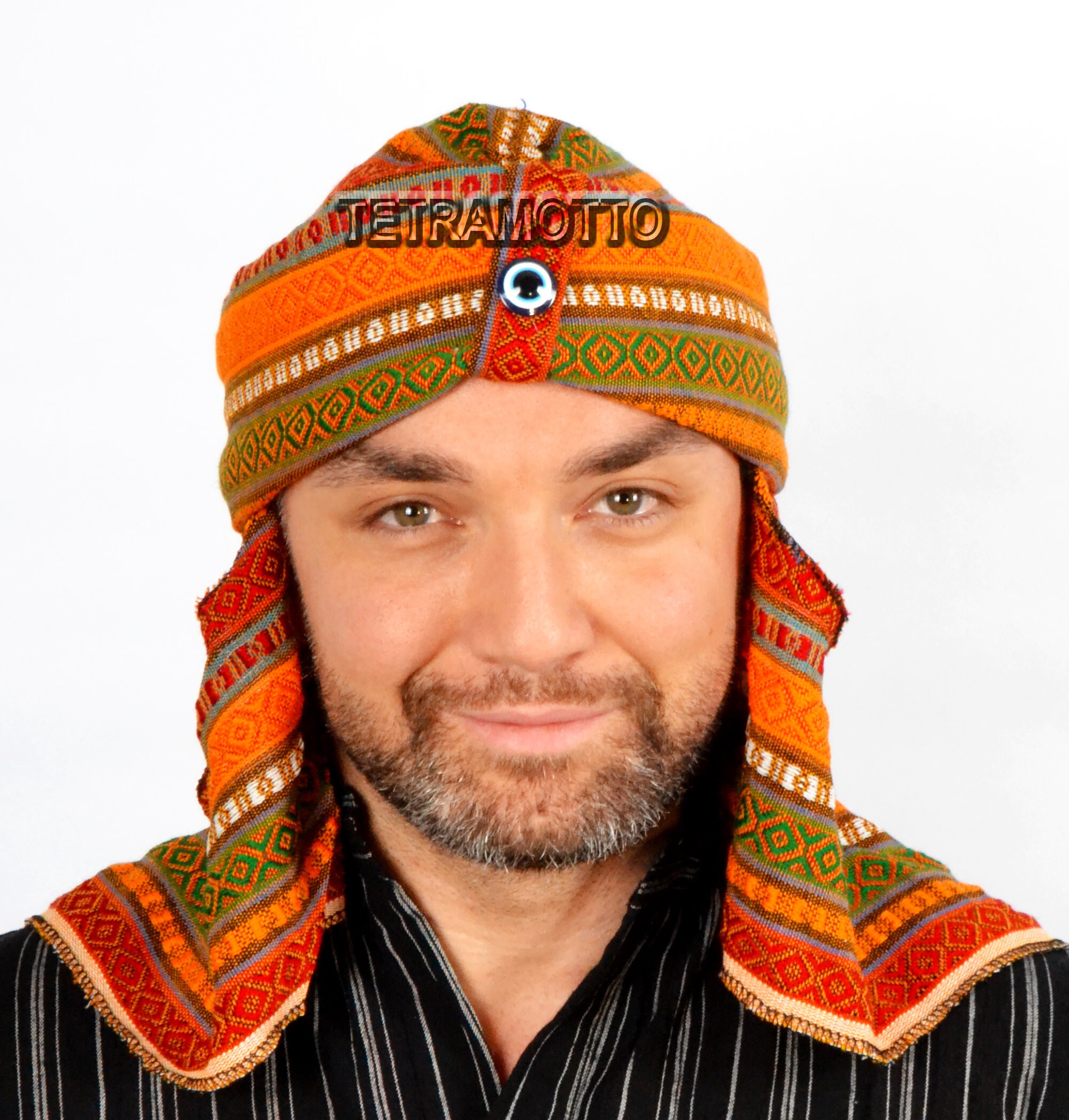 ORANGE Hat Ottoman Medieval Historical 