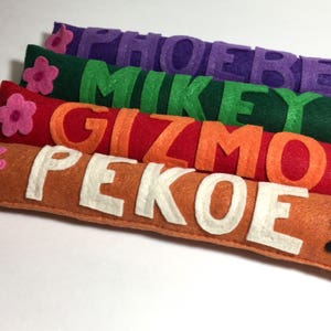 Customized Pet Cat Name Catnip Cat Kickstick Toy with Flowers Personalized Gift