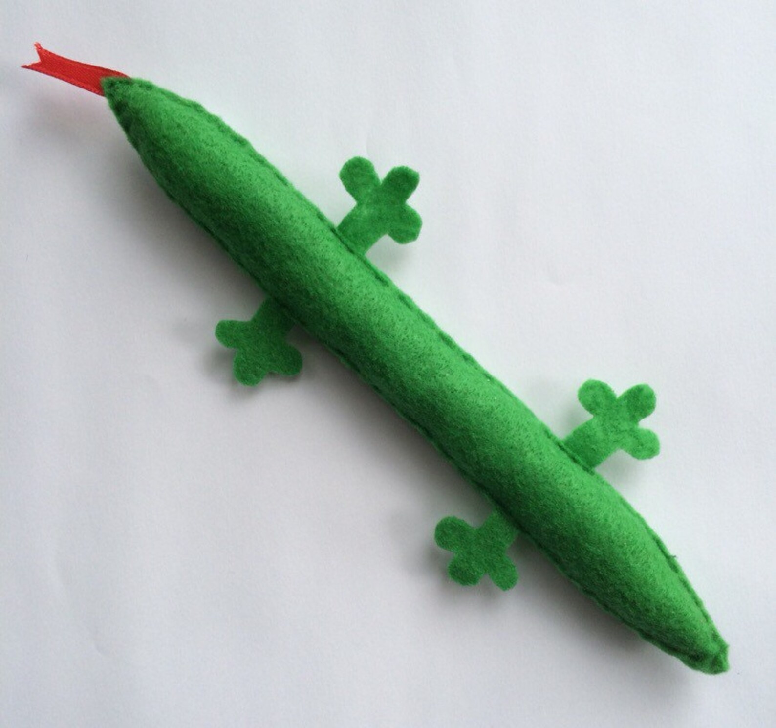 Felt Green Lizard Kick Stick Catnip Cat Toy Handmade Etsy