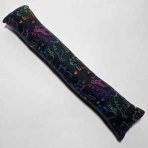 Rainbow Cats Fabric Kick Stick Catnip Cat Toy, Kicker Gift Tie Dye Paw Print