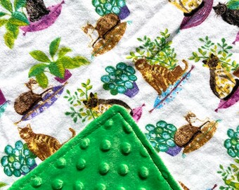 Refillable Catnip Cat Mat Plants Cats Toy Blanket Pad Fabric Hook Loop Fastener