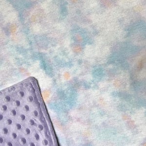 Refillable Map Purple Tie Dye Catnip Cat Mat Toy Blanket Pad Fabric Hook Loop Fastener Blue Pink