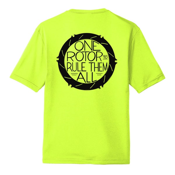 Hi-Vis - Buell (EBR) - One Rotor to Rule Them All Moisture Wicking T-Shirt