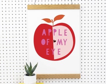 Personalised apple of my eye Print