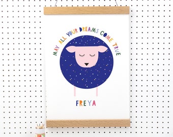 Personalised May All Your Dreams Come True Print
