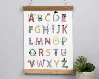 A-Z Of Feelings Alphabet Print For Children