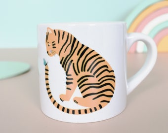 Tiger Friend - 1st Birthday - Kids tableware -Mugs - Friendship - Cute - Ceramics - Inspirational