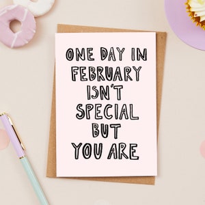 You Are Special Valentine Card - valentines card - love - typographic- funny card - love card - card for girlfriend - cards for boyfriend