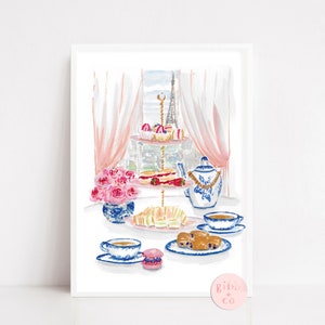 Paris travel art print, Paris Arch art, Eiffel Tower print, pink art print, French travel art, whimsical Paris art print, Paris nursery art