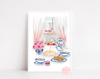Paris travel art print, Paris Arch art, Eiffel Tower print, pink art print, French travel art, whimsical Paris art print, Paris nursery art