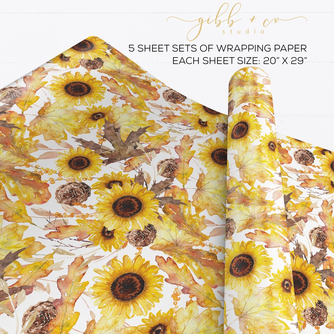 Sunflower 2024 wrapping paper