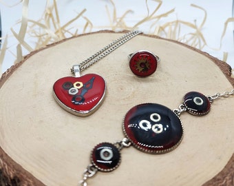 Gothic Schmuck Uhr Teile in Resin, Steampunk Schmuck Set