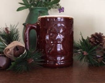 Burley Winter Stoneware mug Bennington Style "sea captain" pattern