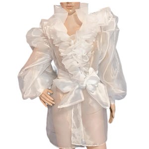 Rufles Organza Top