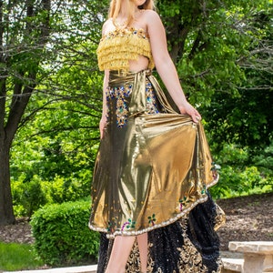 Gold Fringled Dress image 3