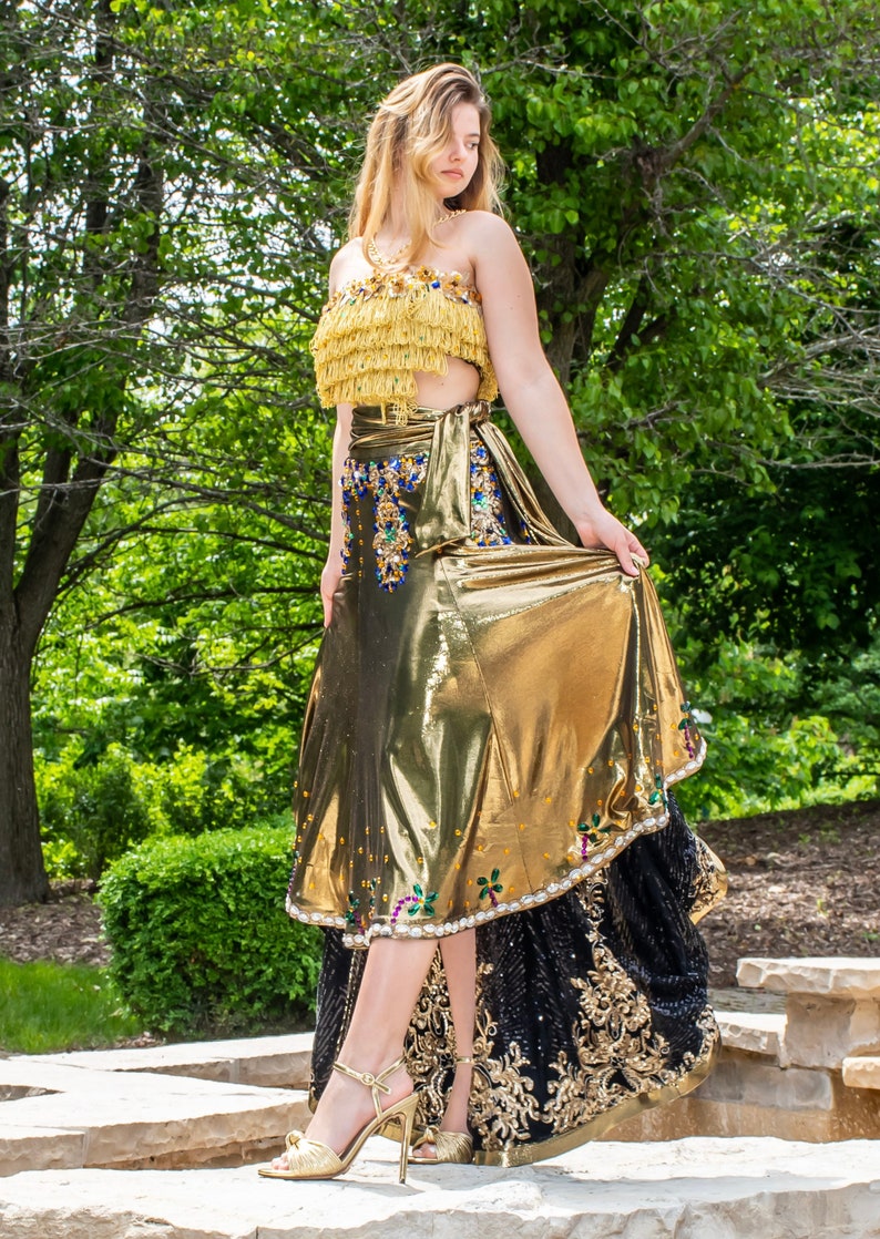 Gold Fringled Dress image 3