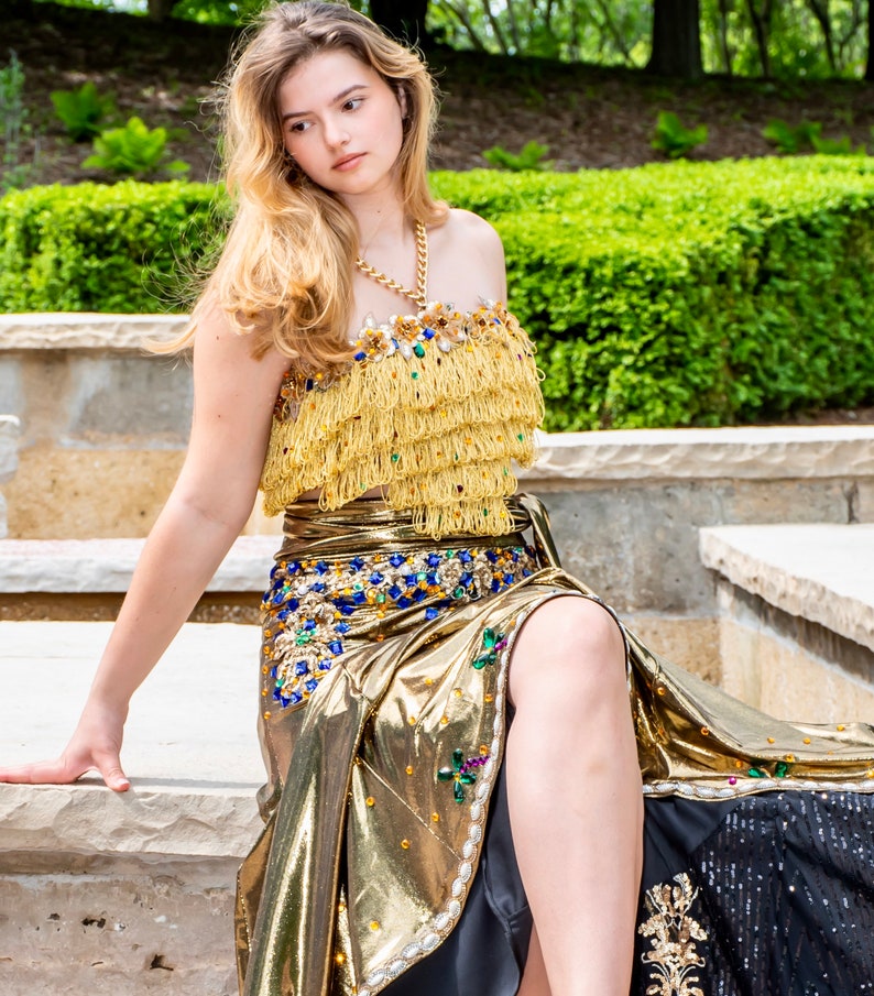 Gold Fringled Dress image 1