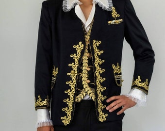 Classic fit cotton sateen suit in men's sizes S M L XL 2XL 3XL