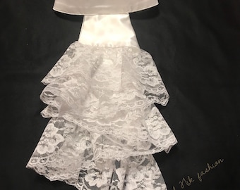 Ivory Steampunk Jabot Costume Collar Victorian Edwardian Pirate Colonial Prince Ivory Steampunk Jabot Costume Collar Victorian Edwardian Pirate Colonial Prince