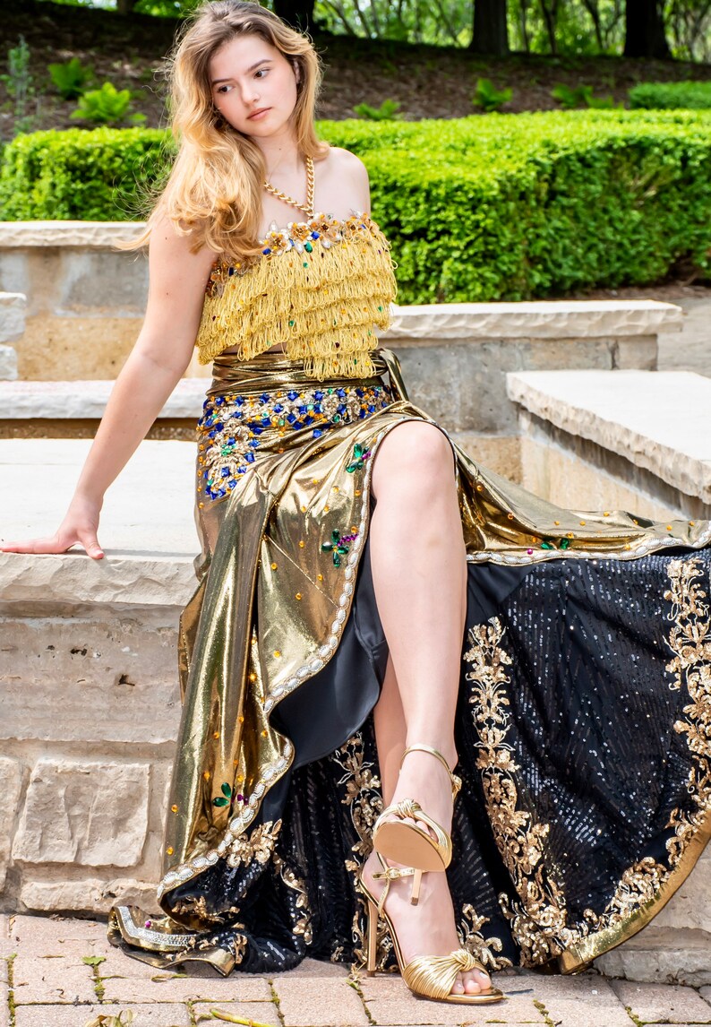 Gold Fringled Dress image 2