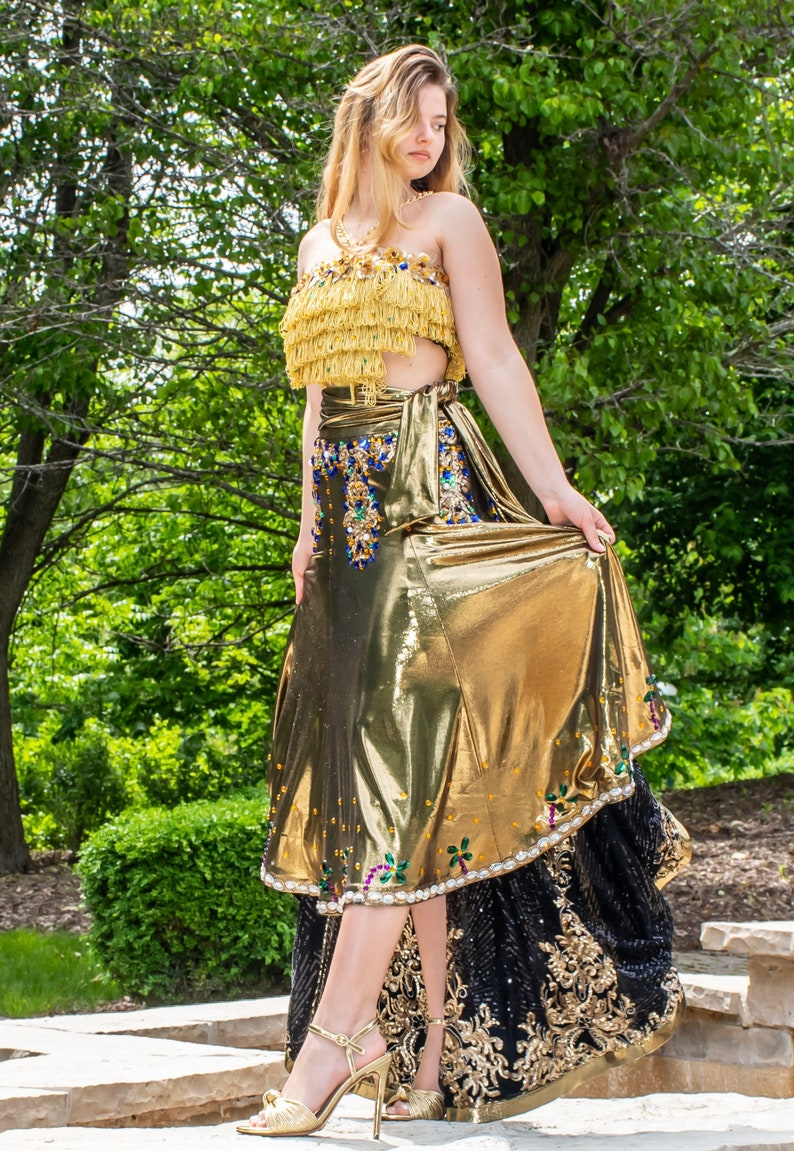 Gold Fringled Dress image 7