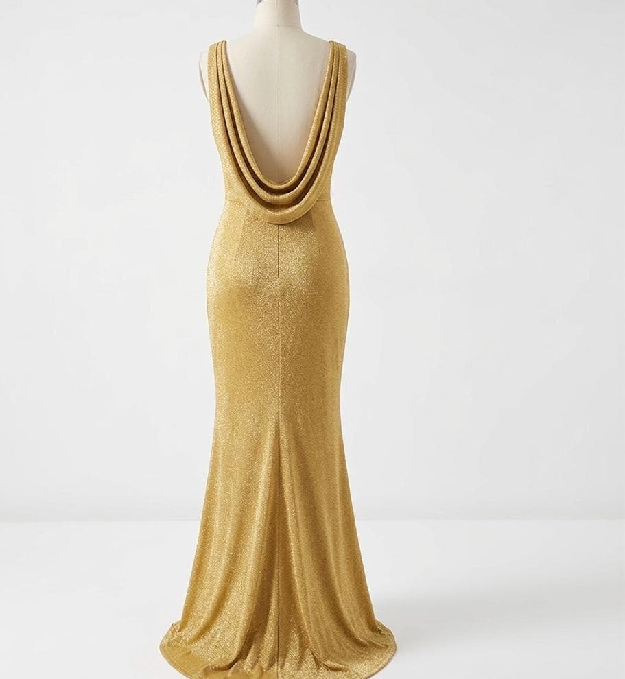 Low Cowl Back Dress - Etsy