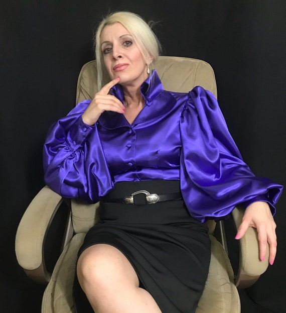 satin blouse sexy Nice ass boy