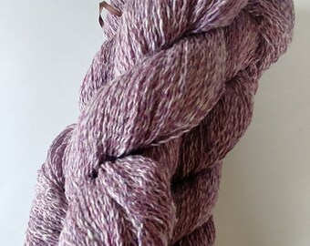 Lila Leinen und Lambswool Mix