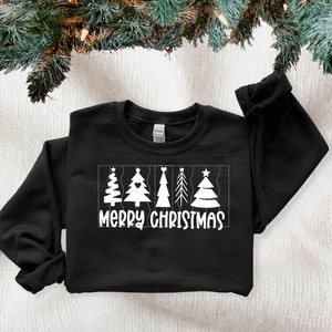 Merry Christmas Sweater | Holiday Sweatshirt | Christmas Sweater Weather | Christmas Tree Sweater | Sweaters for Women | Gifts for her