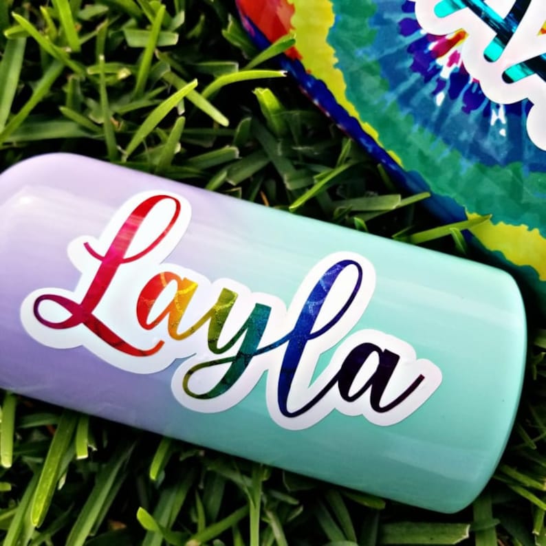 Back to School Personalized Name Decal Kids Water Bottle - Etsy