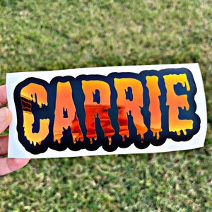 Layered Halloween Name Decal | Spooky Name Decal | Shadow Vinyl Custom Name Decal | Cold Cup Name Decal | Custom Name Decal | Custom Gift
