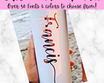 Holographic Custom Name Decal | Name Sticker | Personalized Name Decal | Glitter Name Decals | Holographic Name Decal