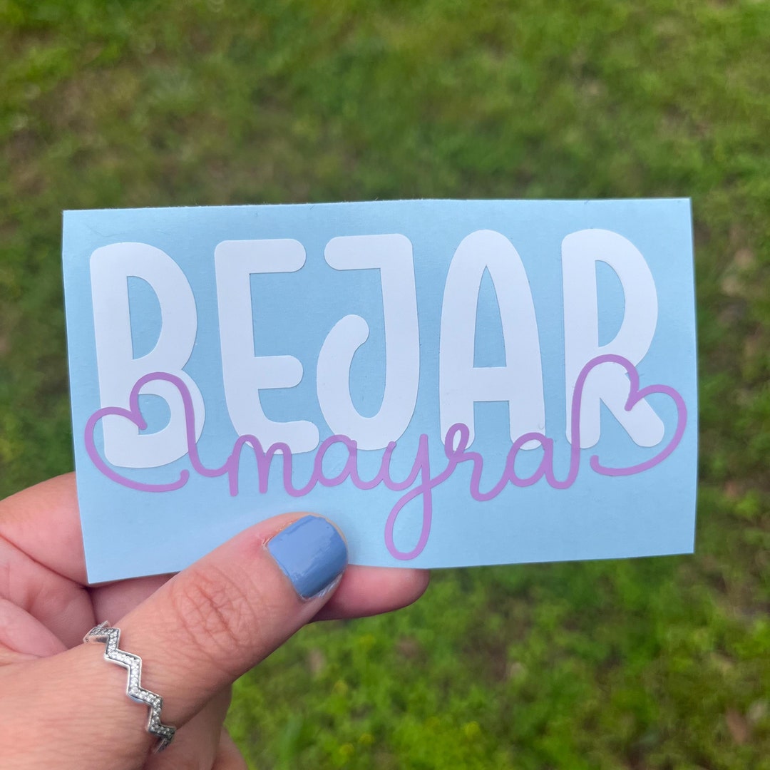Layered Custom Heart Name Decal | Script Name Sticker | Personalized ...
