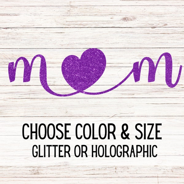 Glitter or Holographic Couple Initial Decal | Valentine's Day Decal | Personalized Heart Decal | Glitter Heart Name Decals | Wedding Decal
