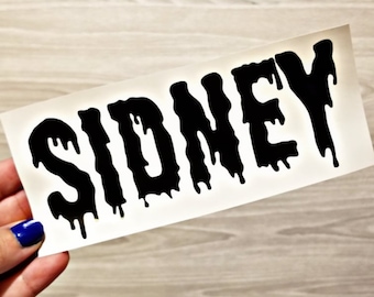 Halloween Custom Name Decal | Spooky Name Sticker | Personalized Name Decal | Halloween Name Decals | Custom Name Sticker