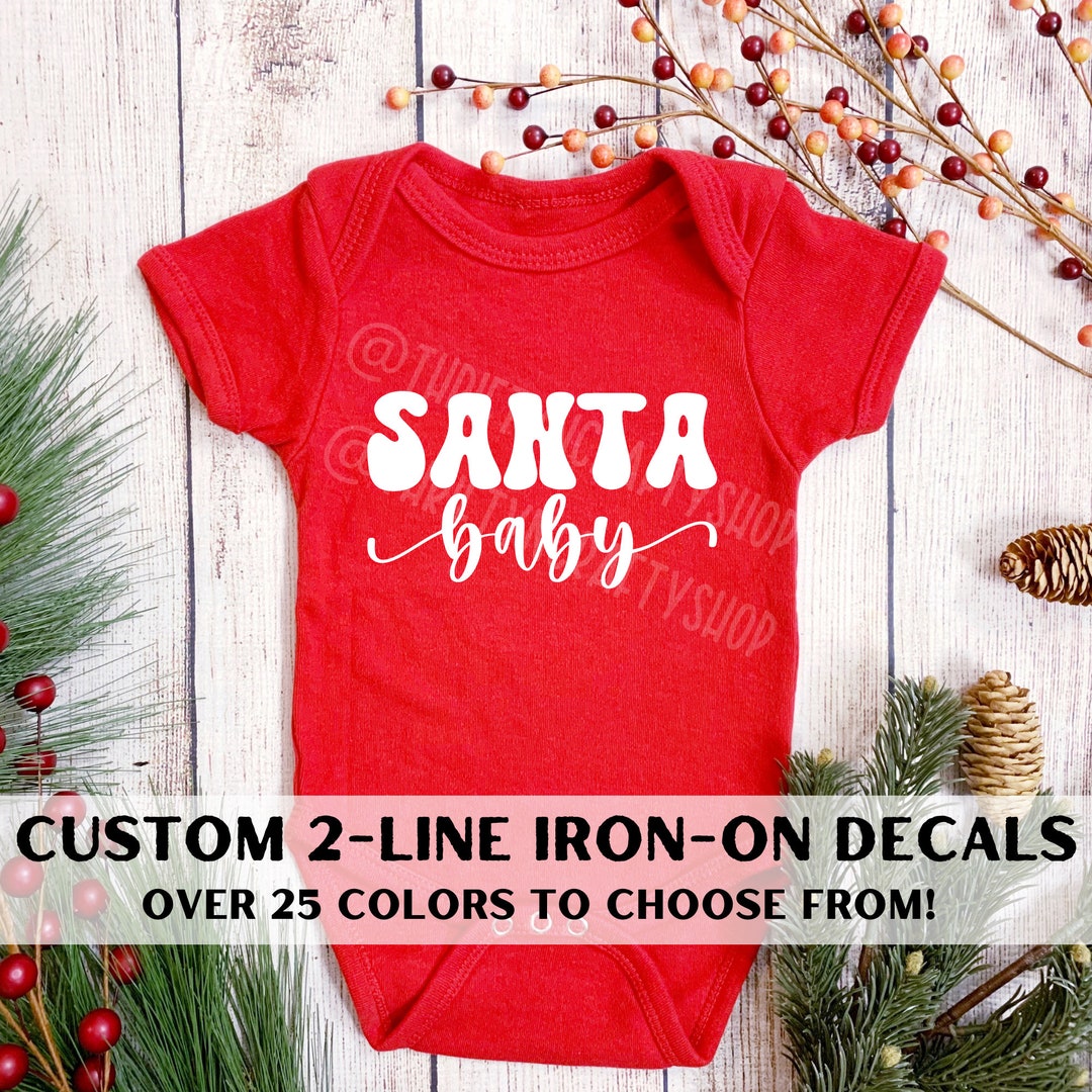 Custom Ironon Decals Custom Ironon Decals Family Shirt Decals Pajama Iron on DIY Christmas