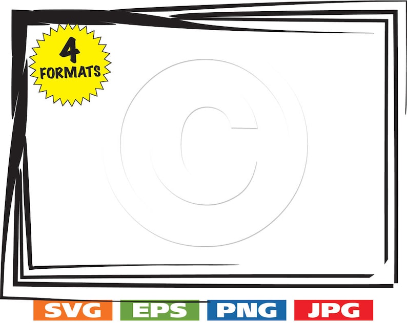 Download Artistic Rectangle Border Clip Art Image svg cutting file ...