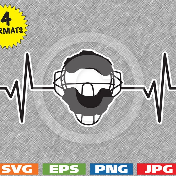 Catcher Mask Svg Etsy