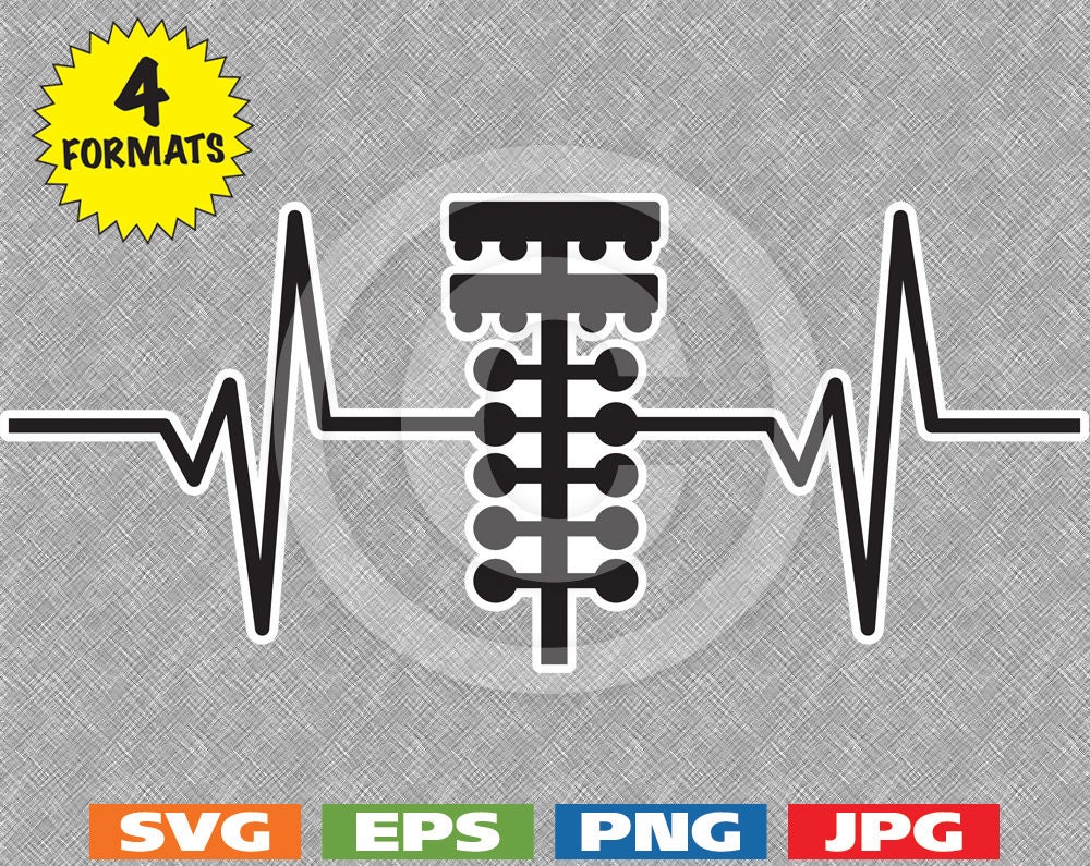 Heartbeat Drag Racing Tree Image svg cutting file PLUS Etsy
