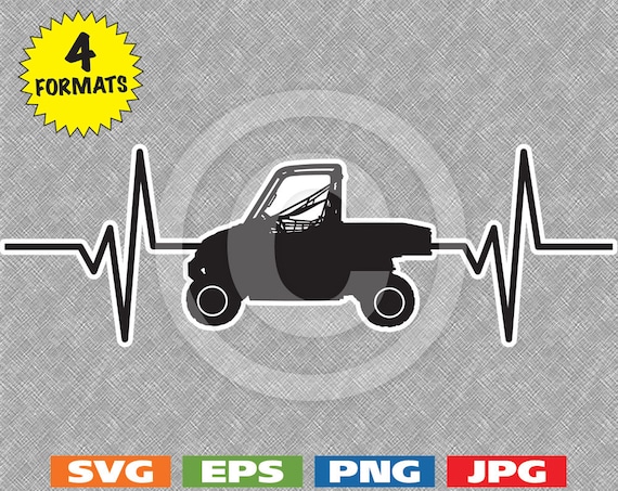 Download Heartbeat Polaris Ranger Xp Off Road Atv Utv Image Svg Etsy
