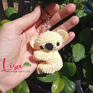 koala amigurumi keychain