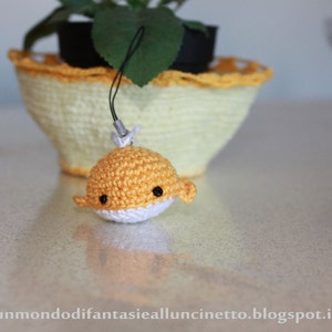 Whale sea creochet amigurumi whale wedding favor toy peluche baby shower image 4