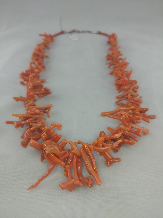 Vintage Santo Domingo style branch Coral Necklace,