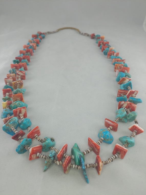 Stunning Santo Domingo 'All Heishi' Sterling Native American Jewelry Silver Necklace Stunning Santo Domingo 'All Heishi' Sterling Native American Jewelry Silver Necklace