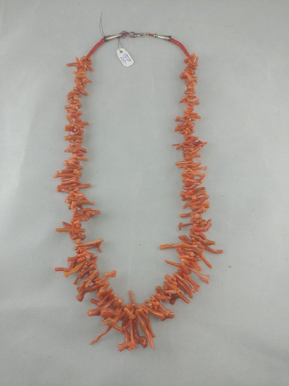 Vintage Santo Domingo style branch Coral Necklace… - image 2
