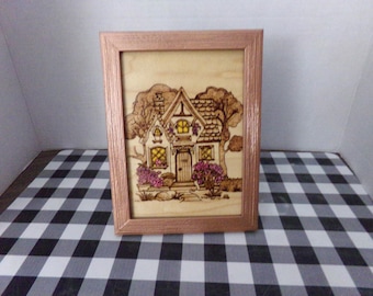 Small Cottage - framed