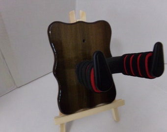 Perchas de pared con bloqueo de madera personalizadas para guitarras #244