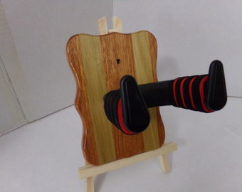 Custom Wood Locking Wall Hangers for Guitars #229