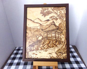 Pagoda - Framed